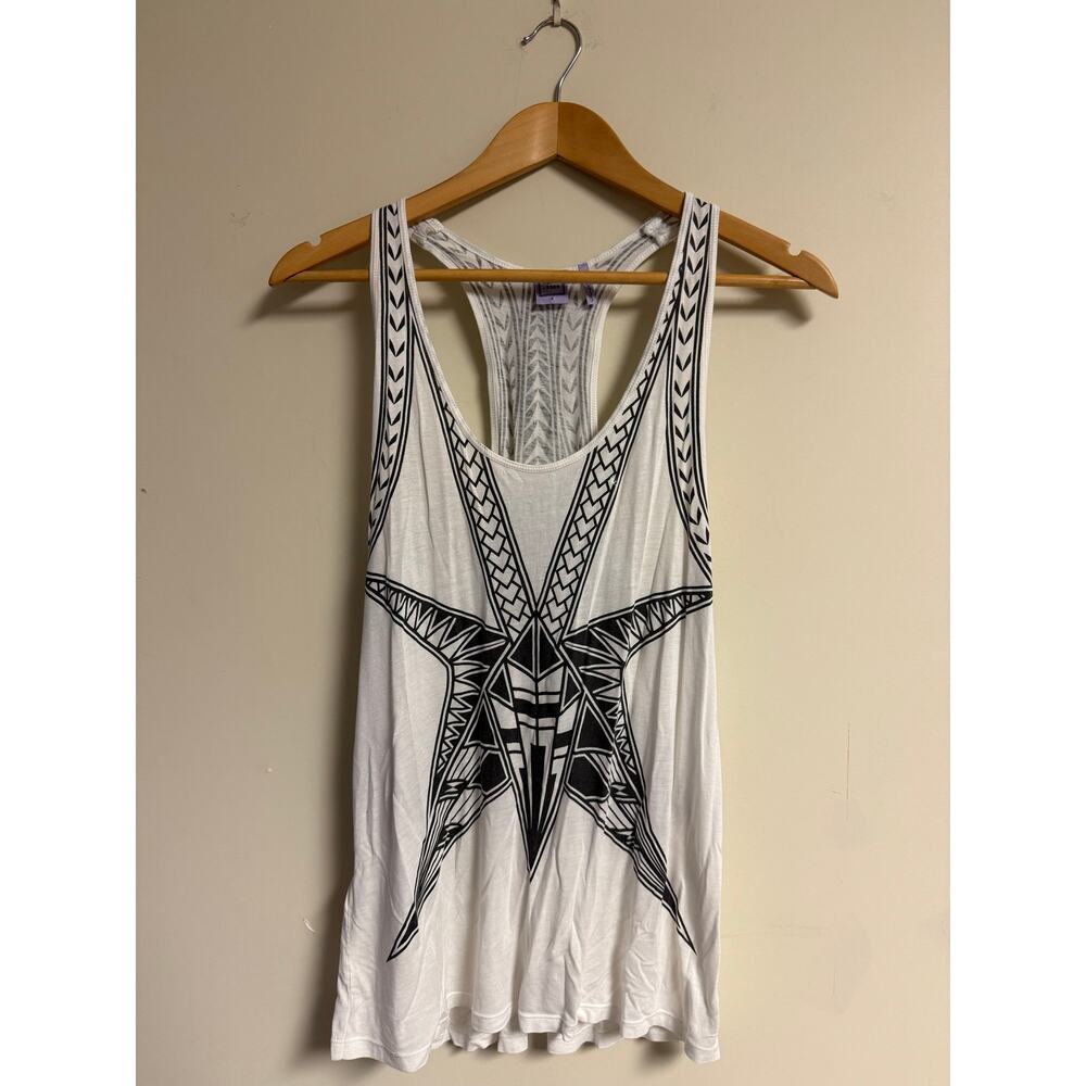 Herve Leger Graphic Star Racerback Tank Top